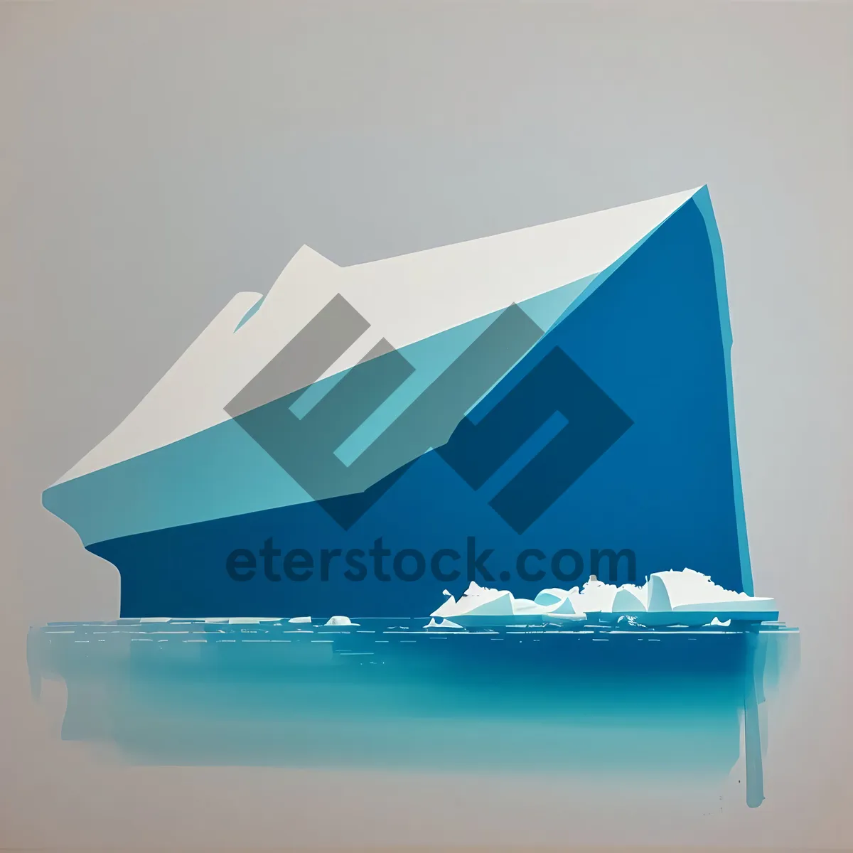 Picture of 3D Pyramid Symbol Graphic Design Sign