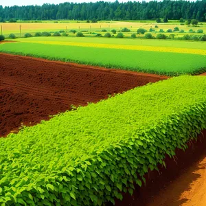 Golden Summer Rice Fields Beneath Blue Sky