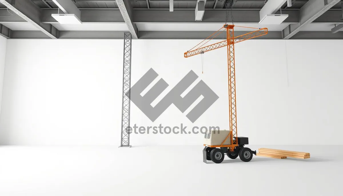 Picture of Industrial crane lifting device at construction site