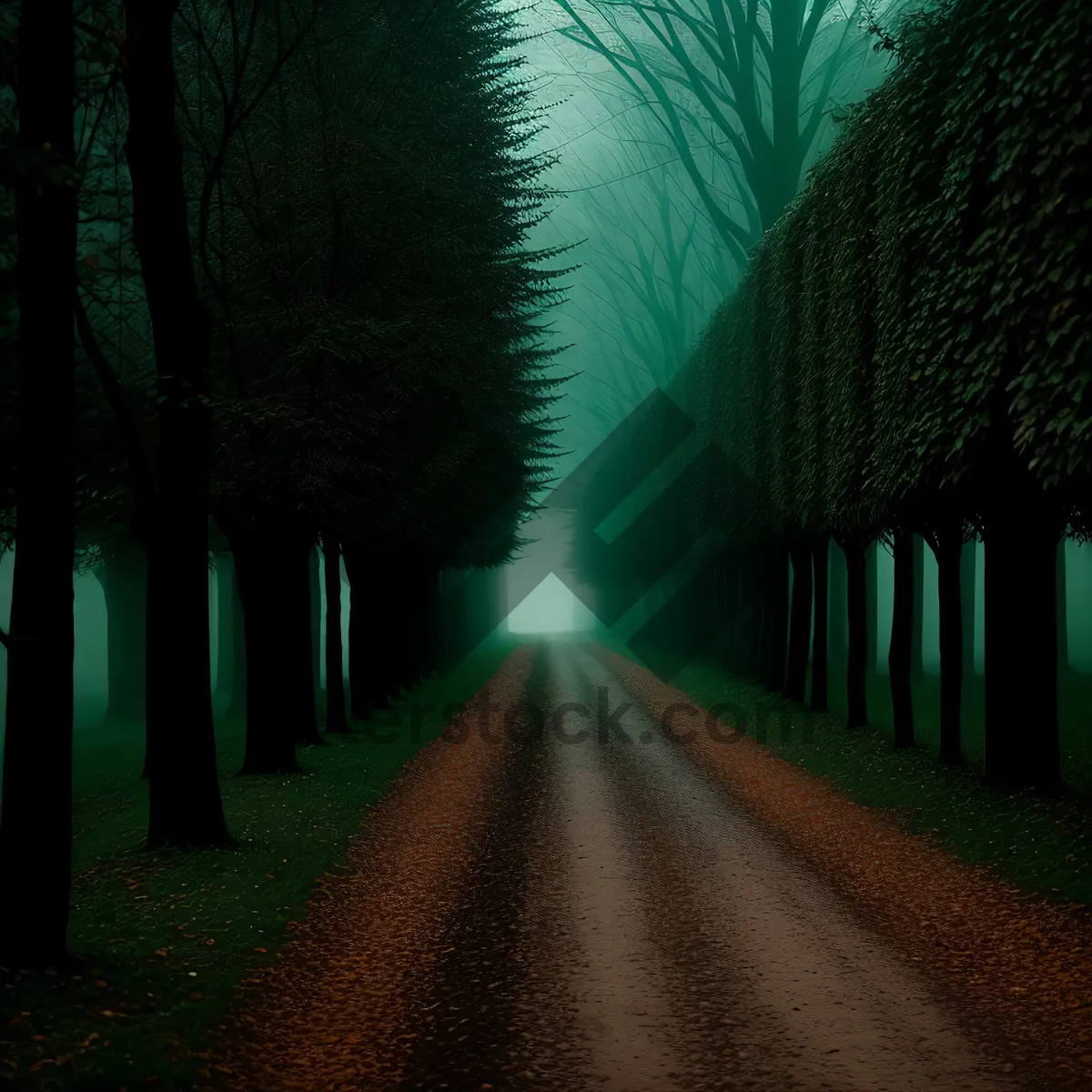 Picture of Enchanting Tunnel Illuminated with Nighttime Road Travel