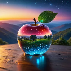 Fresh Ripe Apple, Delicious and Healthy Fruit