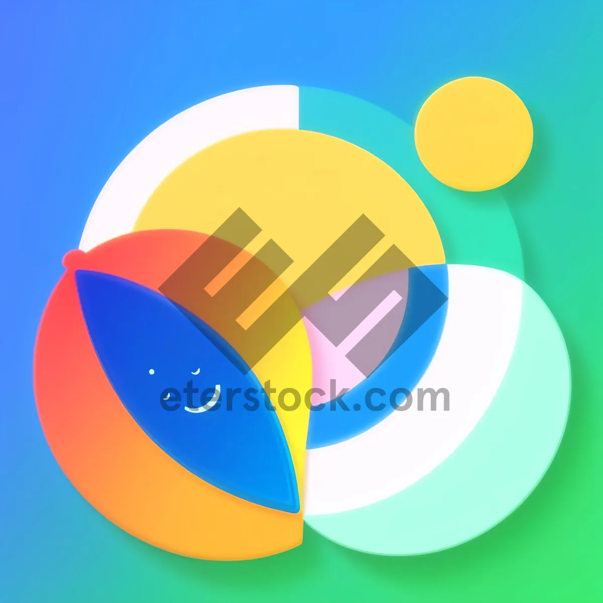 Picture of Vibrant Round Web Button Set: Shiny, Glassy Icons