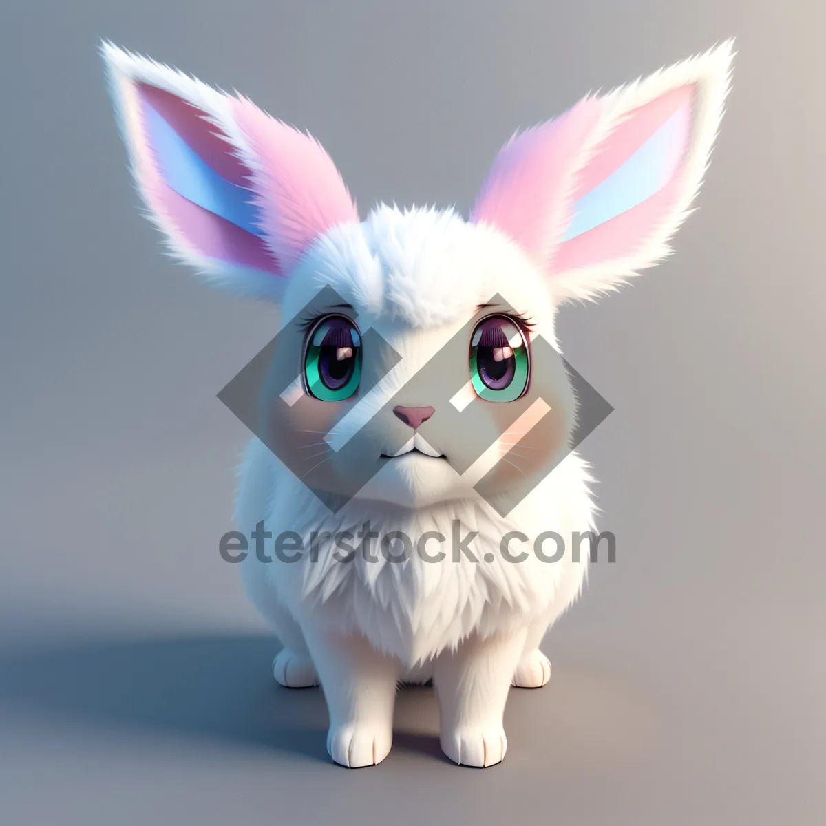 Picture of Furry Bunny Ear Cutie in Studio