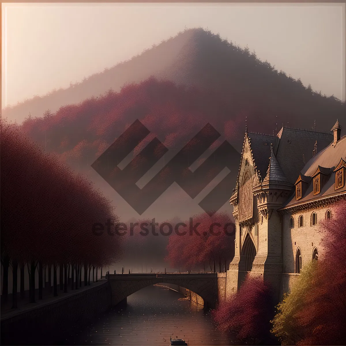 Picture of Majestic Medieval Castle by the River