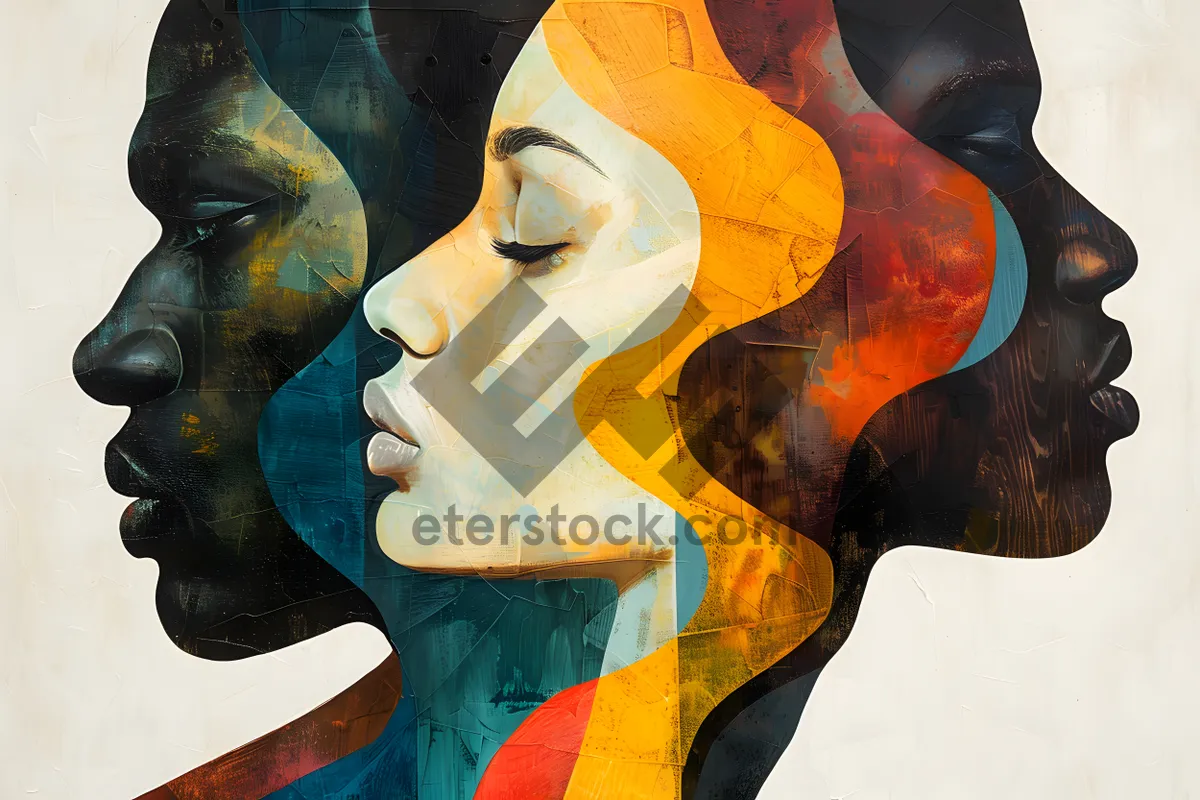 Picture of Multilayered Portraits Depicting Human Diversity and Unity