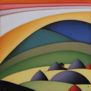 Colorful Rainbow Umbrella Canopy Design