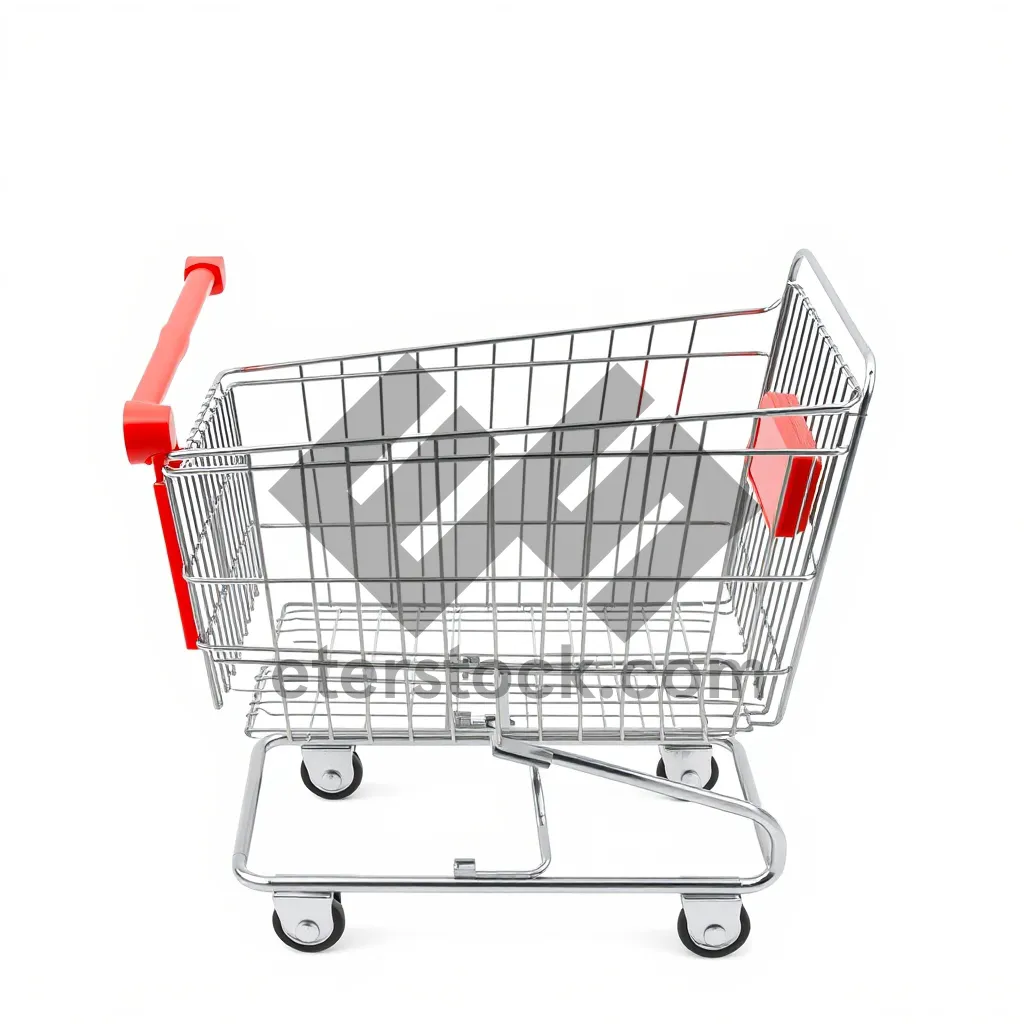 Picture of 3D metal shopping cart wheel