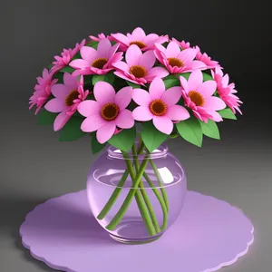 Pink Floral Bouquet - Beautiful Spring Blooms in Lilac