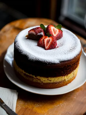 Scrumptious Berry Mint Chocolate Cake Treat