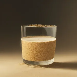 Frothy Delight: Decadent Eggnog Cappuccino in a Chilled Glass