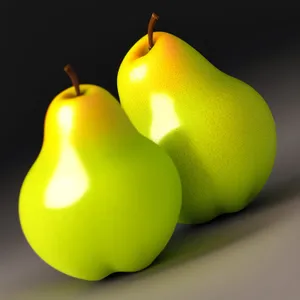 Fresh and Juicy Apple with Yellow Dew