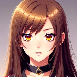 Beauty in Black: Elegant Lady with Seductive Eyes