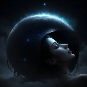 Galactic Moonlight Space Art