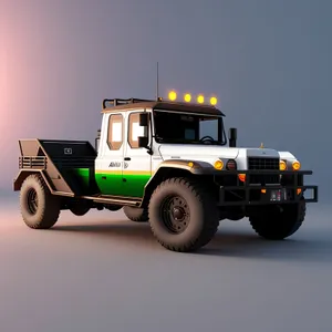 Heavy-duty Diesel Tow Truck on Road