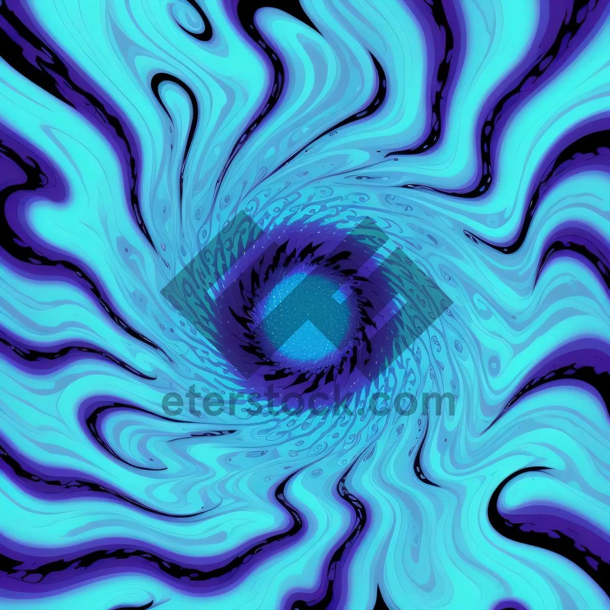 Picture of Flowing Fractal Wave: Mollusk-inspired Graphic Art