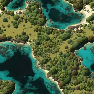 Colorful Coral Reef in the Vibrant Ocean