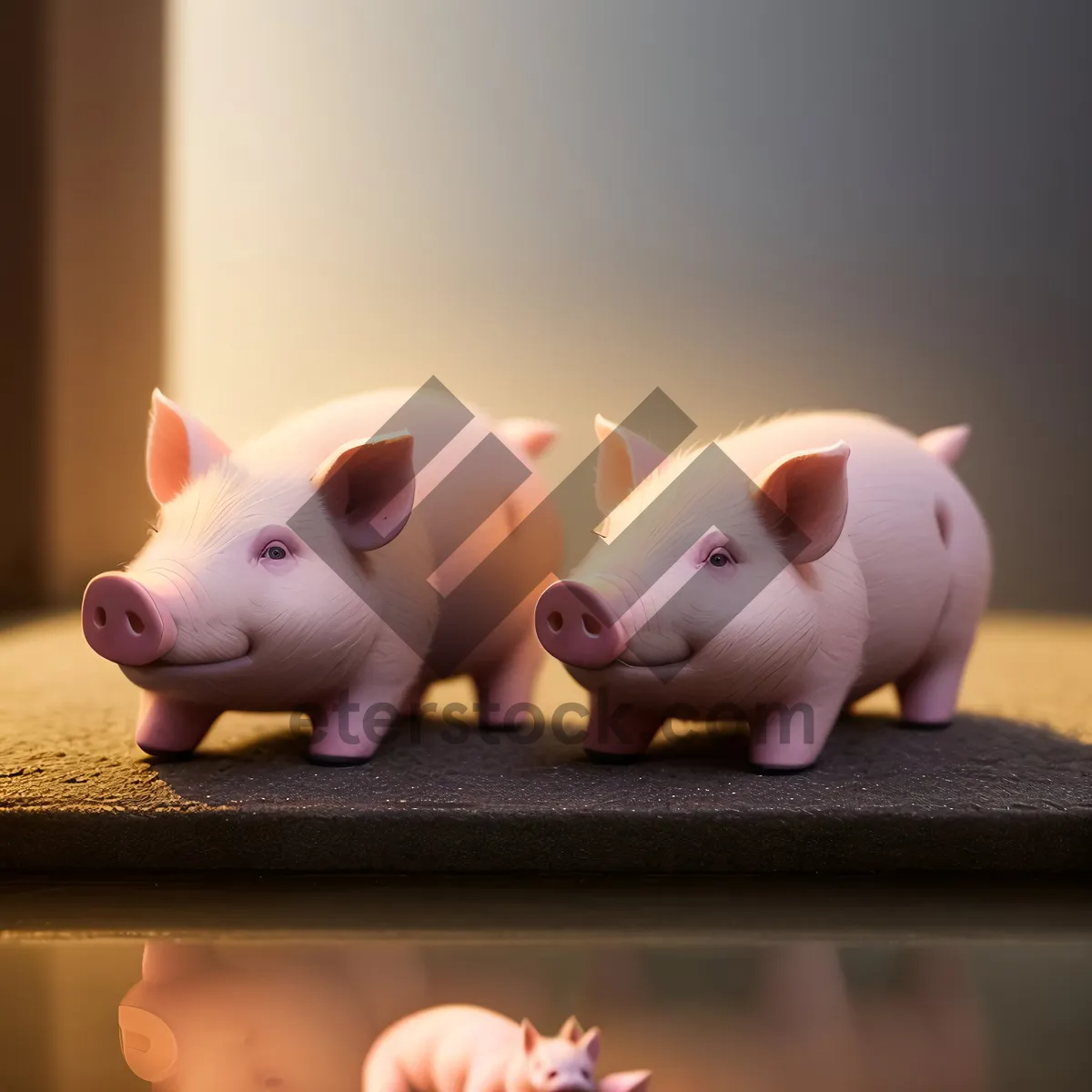 Picture of Pink Piggy Bank: Secure Savings and Financial Investment.