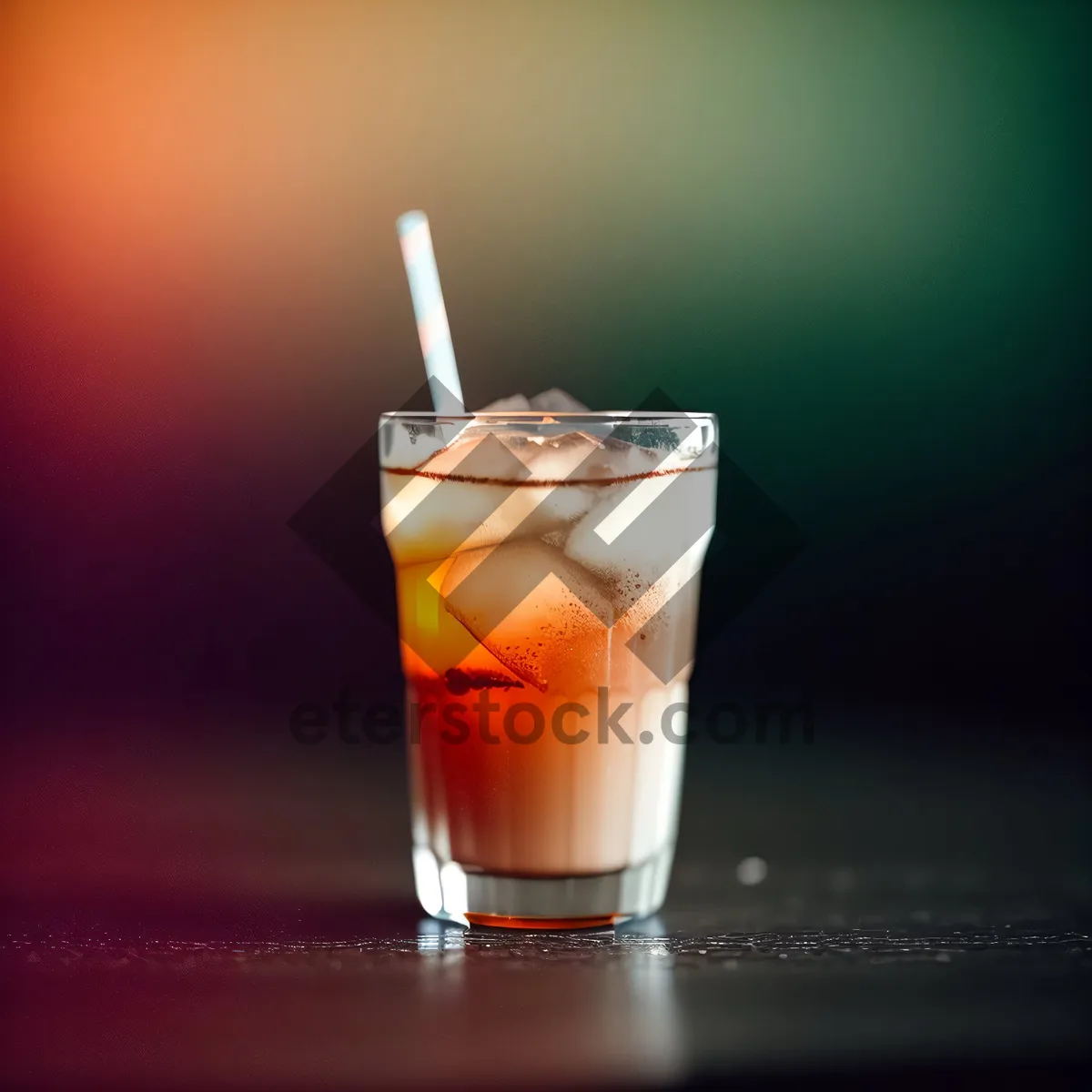 Picture of Refreshing Fruit Vodka Cocktail with Ice