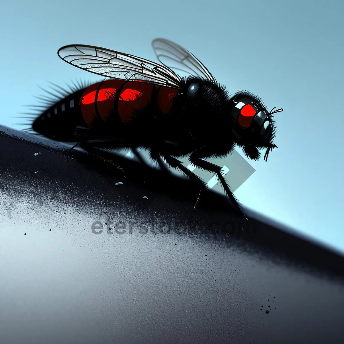 Picture of Vibrant Ladybug on Fresh Green Leaf