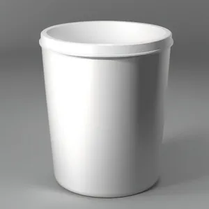 Empty ceramic coffee mug on saucer