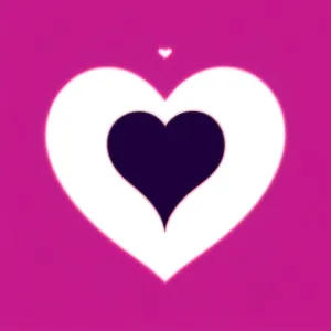 Romantic Valentine's Hearts Icon: Pink Love Symbol