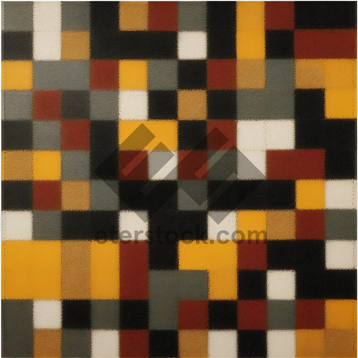 Picture of Checkerboard Fabric Pattern with Game Equipment