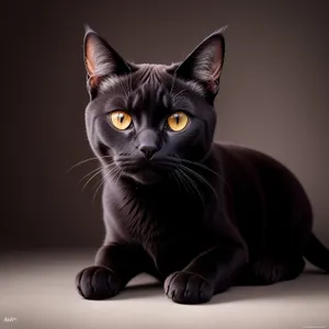 Adorable Kitty with Curious Eyes and Fluffy Gray Fur