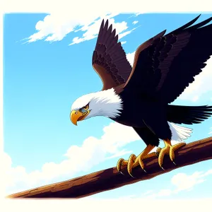 Graceful Flight of the Majestic Bald Eagle