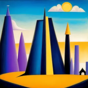 Colorful Pyramid of Creative Pencils