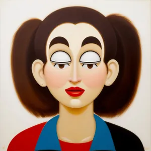 Cartoon boy with housewife clip art - cutout style