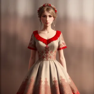 Elegant Bride in Stunning Wedding Dress