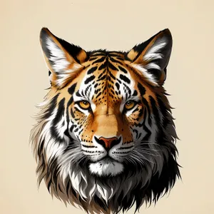 Fierce Striped Wilderness Hunter: Majestic Tiger