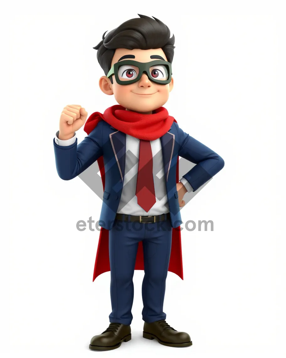 Picture of Cartoon Boy with Goggles