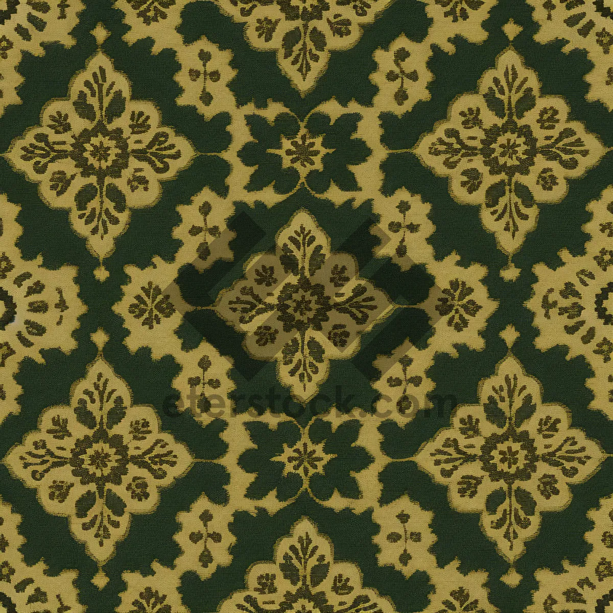 Picture of Vintage floral ornament wallpaper with elegant swirls.