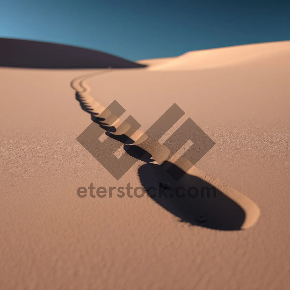 Picture of Dune Horizon: Transporting through Desert Sands at Sunset