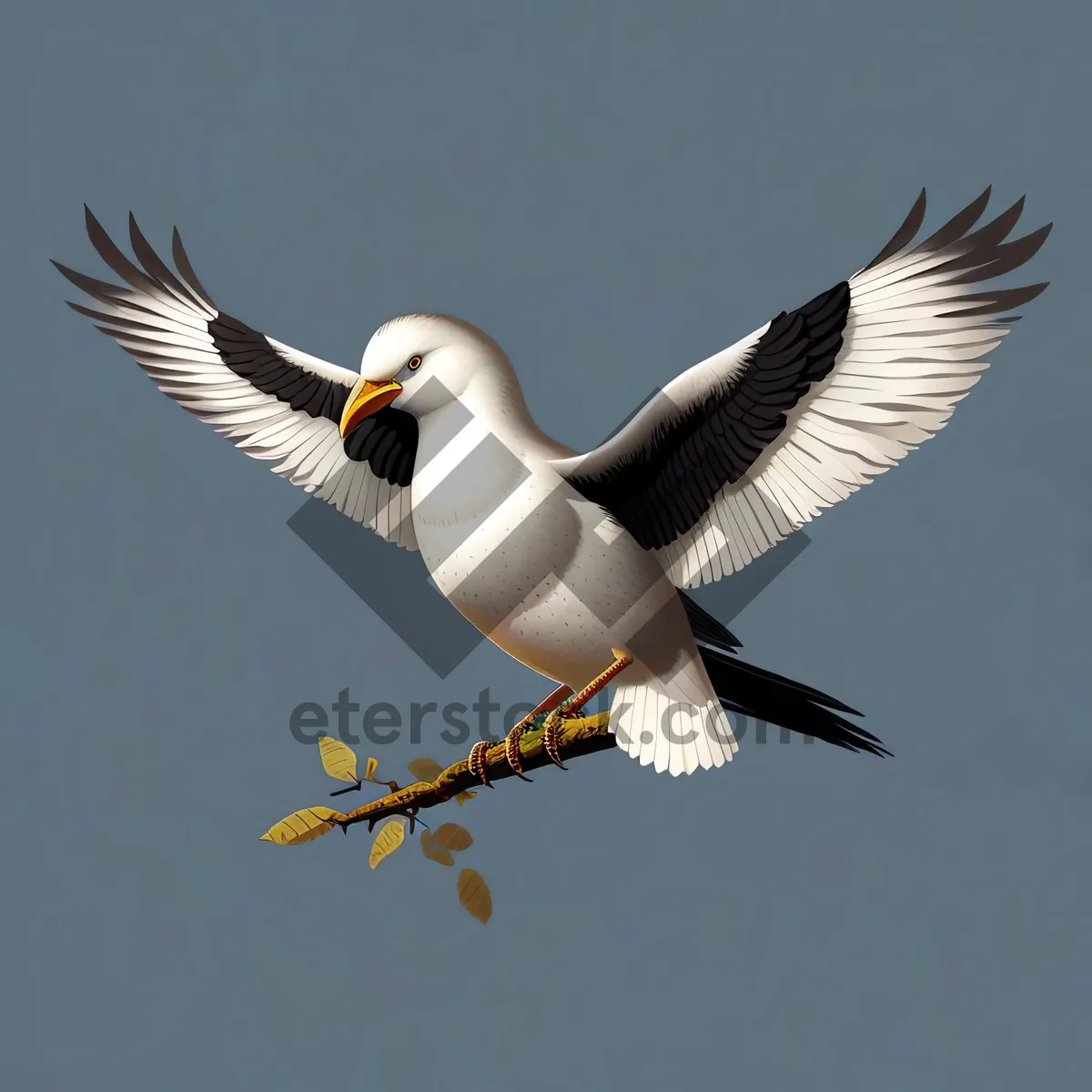 Picture of Graceful Flight: Majestic Seabird Soaring in the Sky