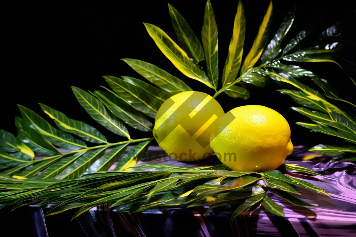 Picture of Juicy and Fresh Citrus Fruits on Tree