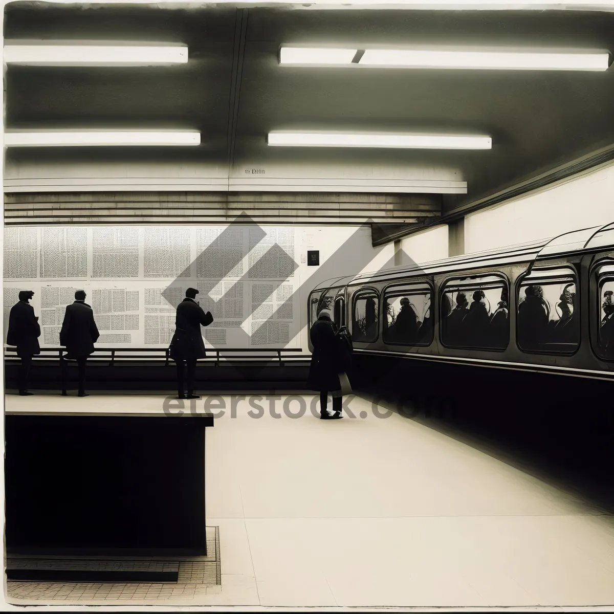 Picture of Modern Urban Train Station Interior