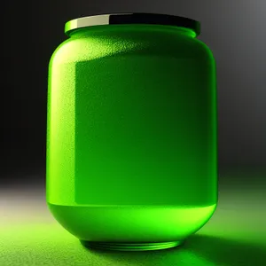 Glass Icon with Vibrant Light Design for Button and Cup