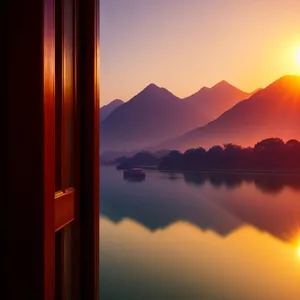Dreamy Sunset Over Sea: Vibrant Summer Sky
