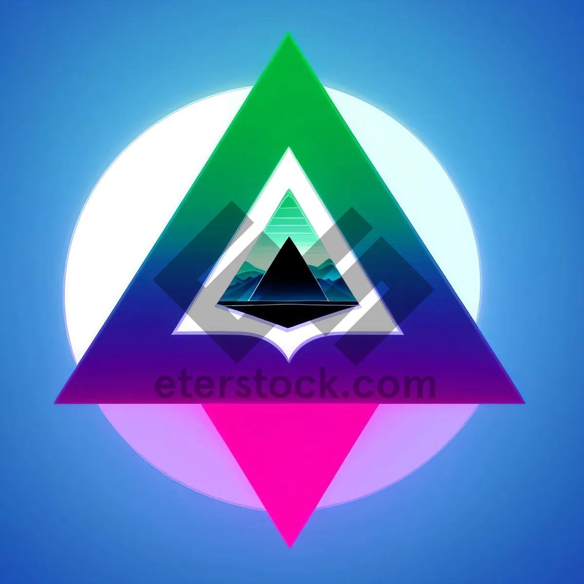 Picture of Symbolic Heraldic Pyramid Star Design