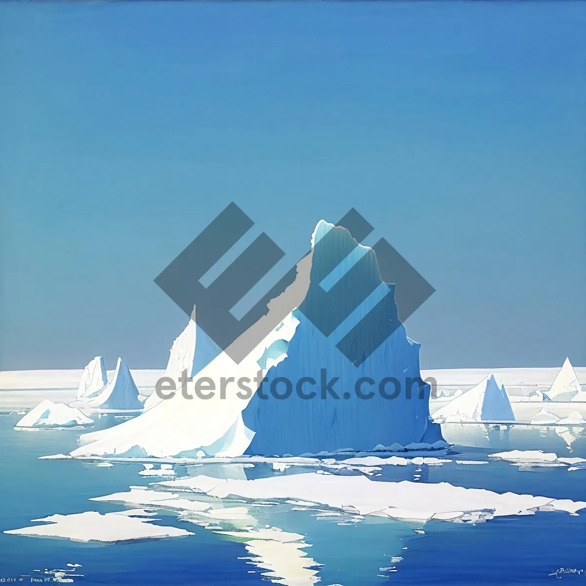 Picture of Arctic Glacier: Majestic Frozen Landscape