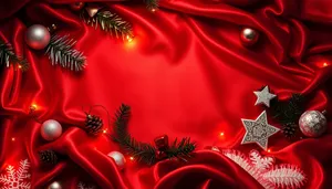 Shining Star Winter Card Decoration - Festive Holiday Art.