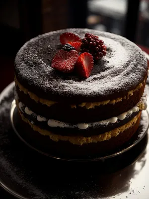 Delicious Fruit Cream Cake"

or

"Fresh Gourmet Chocolate Pastry