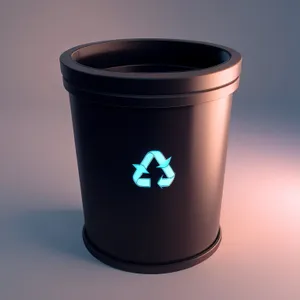 Ceramic Coffee Mug in Empty Bin