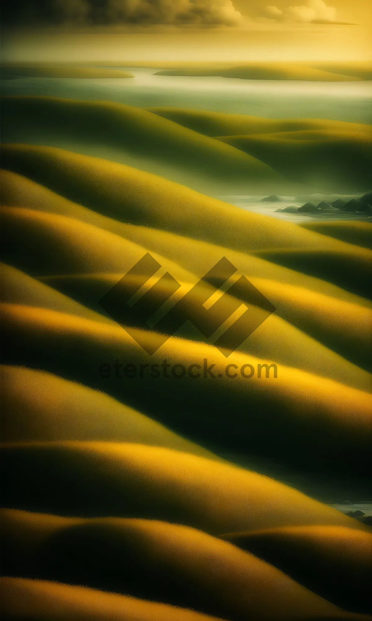 Picture of Yellow Silk Vegetable Texture Design Backdrop