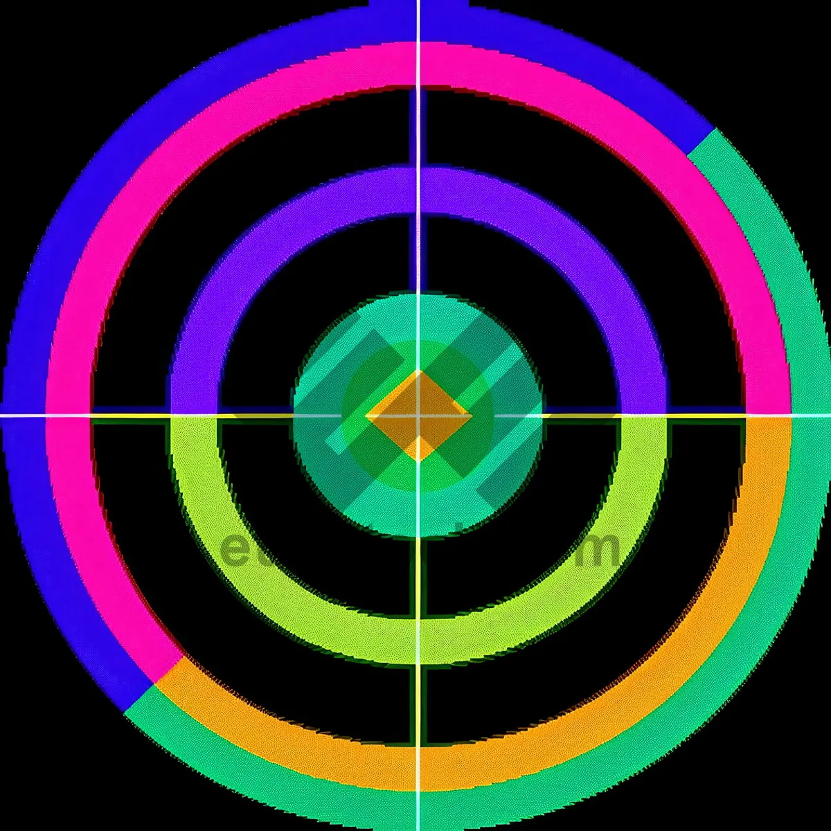 Picture of Graphic Maze Grid - Circle Target Visualization