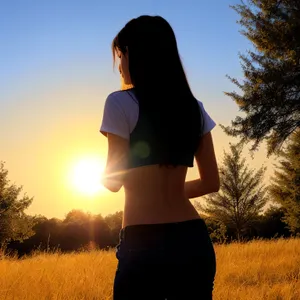 Happy summer outdoor fitness in the park