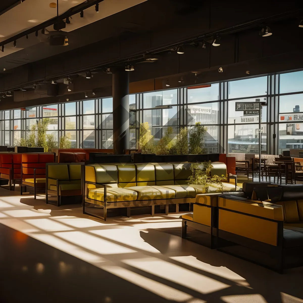 Picture of Modern Interior of a Spacious Library Room