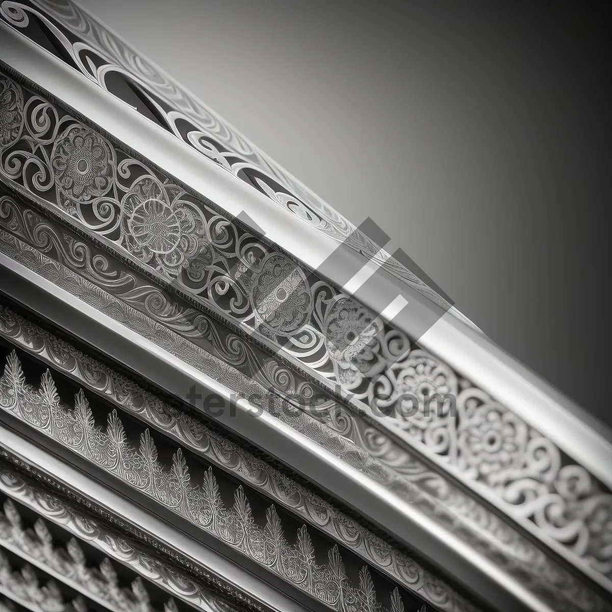 Picture of Arabesque Harmonica: Ornate Musical Instrument in Architectural Setting